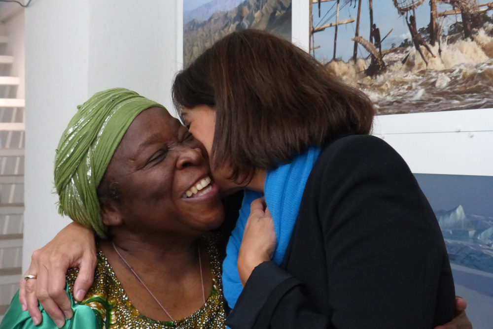 Anne Hildago et Marie-Thérèse à l'atelier Yann Arthus-Bertrand 5